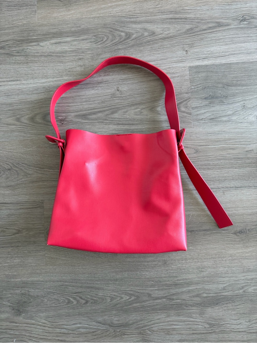 Anthropologie Minimalist Red Shoulder Bag